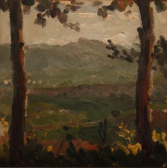 Paisaje con montaña