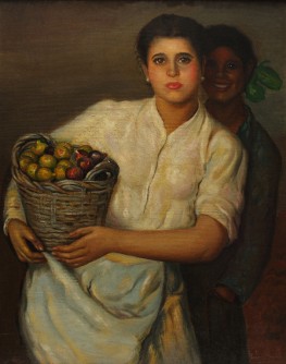 Señorita con cesta de brevas