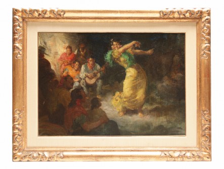 Bailaora con palmeros