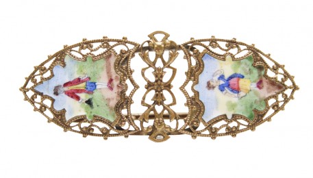 Broches, camafeos y pendientes