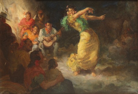 Bailaora con palmeros